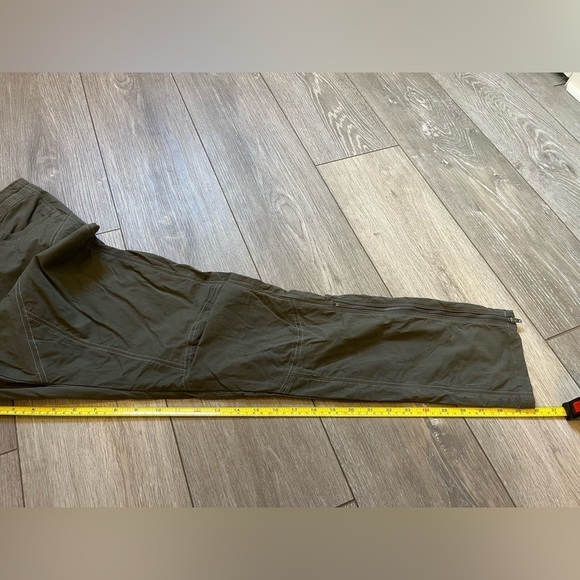 KUHL Women’s Olive Green Hiking Pants With Side Zips Slim 28 R - Picture 6 of 6